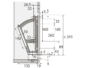 Portascarpe per scarpiera 1 scomparto P 135 mm H 265mm Plastica Bianca  DX-SX - immagine 2